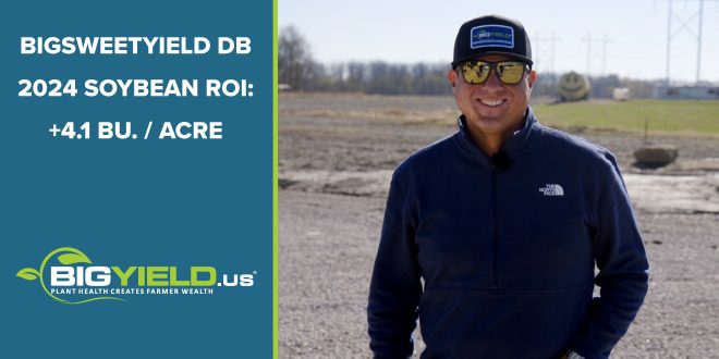 BigSweetYield DB 2024 Soybean ROI: +4.1 Bushel / Acre